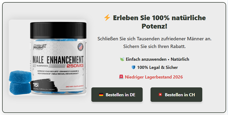 RagnarX Male Enhancement Gummies – Originalverpackung für Deutschland und die Schweiz